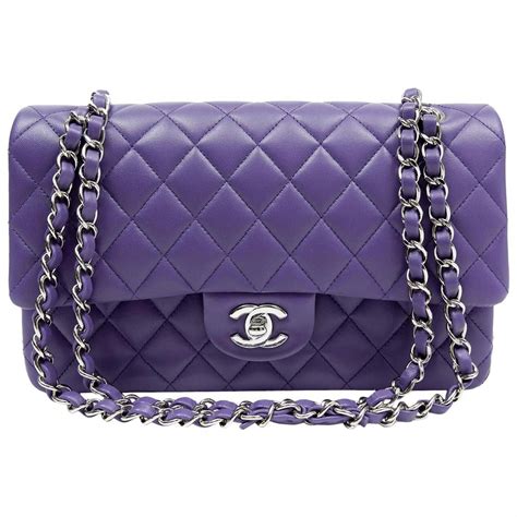 purple chanel purse|chanel classic flap bag lambskin.